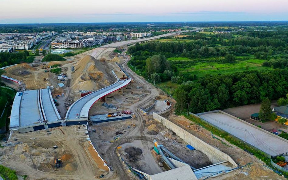 Zaawansowane prace na Południowej Obwodnicy Warszawy