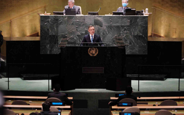 Prezydent Andrzej Duda przemawia na forum Zgromadzenia Ogólnego ONZ