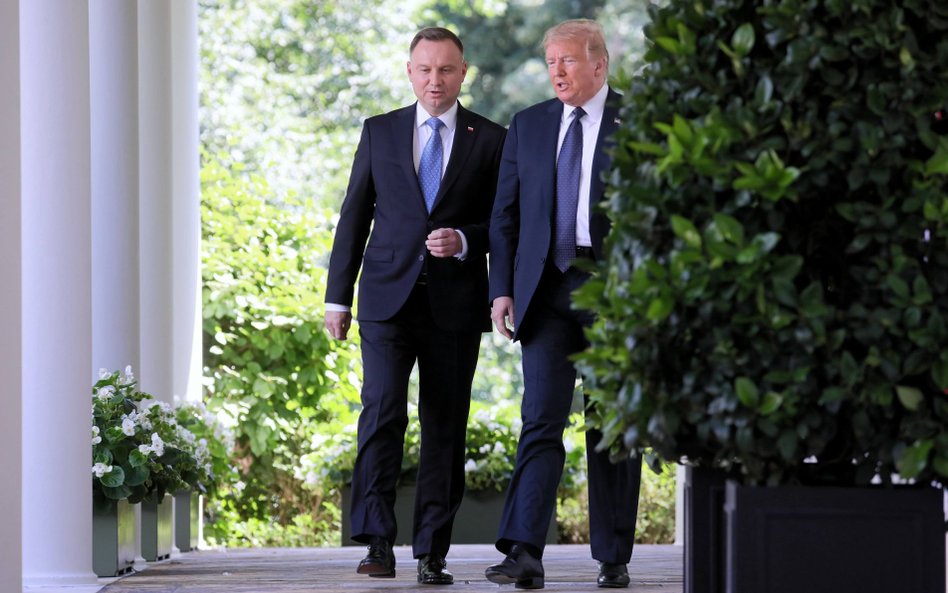 Andrzej Duda w czasie spotkania z Donaldem Trumpem w 2020 roku