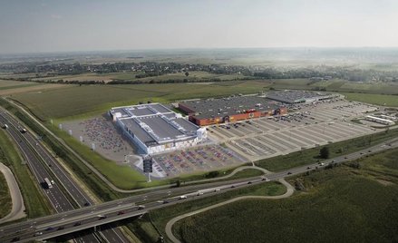 Obiekt Silesia Outlet połączony z Auchan Gliwice