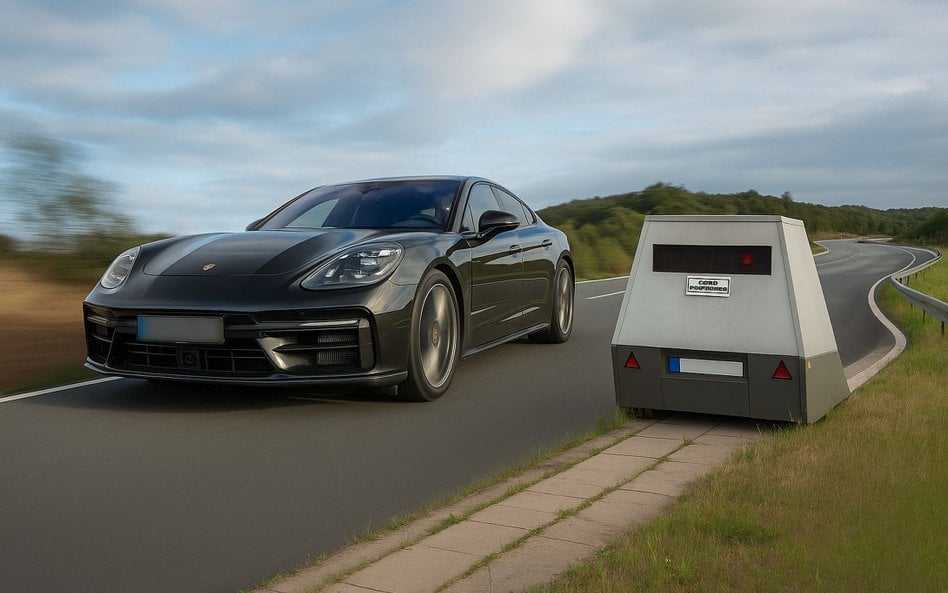 Kierowca Porsche został przyłapany na przekroczeniu prędkości o 201 km/h