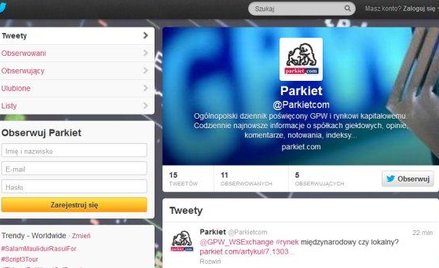 Jesteśmy w serwisie Twitter!