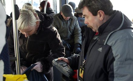 Kontrola biletów w autobusie