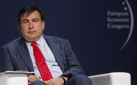 Burmistrz Odessy, b. prezydent Gruzji Micheil Saakaszwili podczas Europejskiego Kongresu Gospodarcze