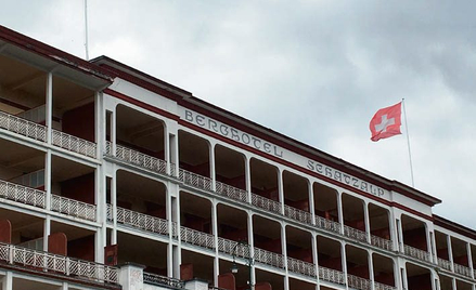Schatzalp Hotel w Davos, pierwowzór Berghofu, gdzie rozgrywa się akcja „Czarodziejskiej góry”. Mann 