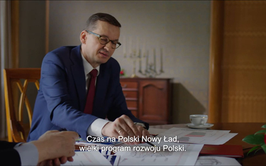 Kadr z klipu promującego „Polski Nowy Ład” Prawa i Sprawiedliwości