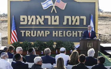 Wzgórza Golan: Netanjahu odsłania "Wzgórza Trumpa"