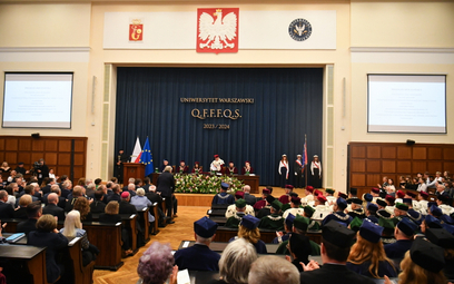 Uroczysta inauguracja roku akademickiego 2023/2024 w Auditorium Maximum Uniwersytetu Warszawskiego