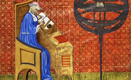 Po lewej: miniatura na pierwszej stronie „Traktatu o nadziei” (fr. „Traité de l'espère”) przedstawia