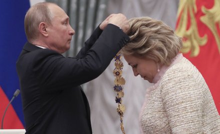 Władimir Putin i Walentina Matwijenko