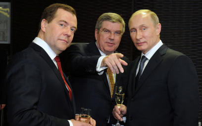 Thomas Bach, Miedwiediew i Putin w 2014 roku
