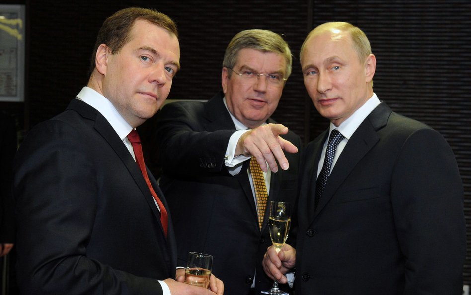 Thomas Bach, Miedwiediew i Putin w 2014 roku