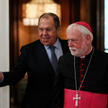 Siergiej Ławrow i abp Paul Gallagher