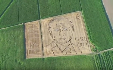 Włoch zamienił pole w portret Władimira Putina