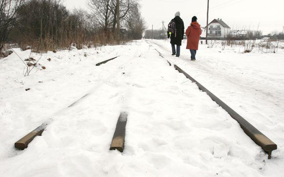 Pozostałość po kolejce wąskotorowej w Nasielsku