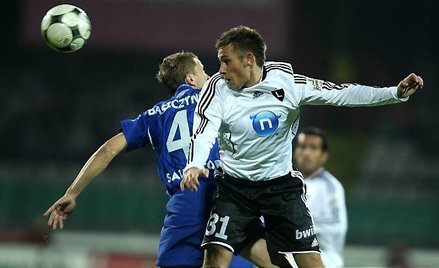 Marcin Baszczyński (Wisła) i Maciej Rybus (Legia)