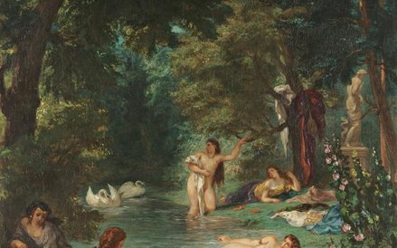 Eug?ne Delacroix, Kąpiące się, 1854