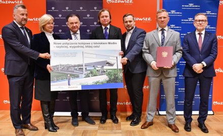 Pierwsi pasażerowie mają dojechać bezpośrednio do lotniska w Modlinie w 2029 roku