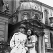 Eugeniusz Bodo z aktorką Norą Ney. W 1933 roku zostali wybrani królewską parą polskiego kina