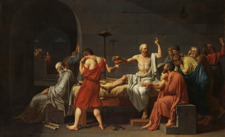 „Śmierć Sokratesa” – obraz Jacques’a Louisa Davida z 1787 r.
