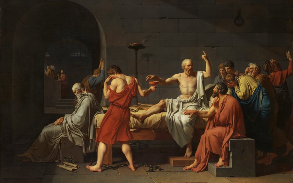 „Śmierć Sokratesa” – obraz Jacques’a Louisa Davida z 1787 r.