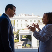 Mateusz Morawiecki i Kamala Harris