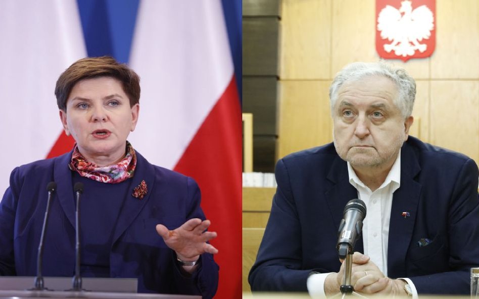 Premier Beata Szydło i Prezes TK Andrzej Rzepliński