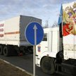 Kolumna z rosyjską pomocą humanitarną już w Ługańsku