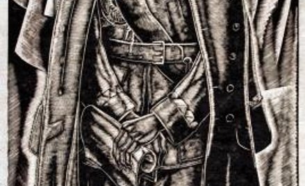 Stefan Mrożewski „Portret Józefa Piłsudskiego”. Drzeworyt, 1932 r.