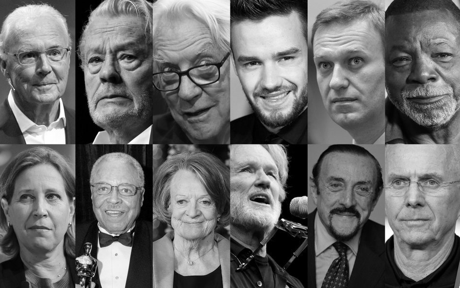 Franz Beckenbauer, Alain Delon, Donald Sutherland, Liam Payne, Aleksiej Nawalny, Carl Weathers, Susa