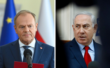 Premier RP Donald Tusk i premier Izraela Beniamin Netanjahu