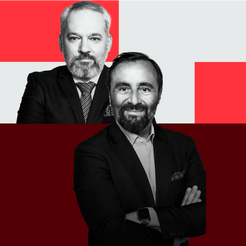 Michał Szułdrzyński, redaktor naczelny i Cezary Szymanek zastępca redaktora naczelnego „Rzeczpospoli