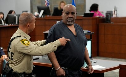 Duane Davis podczas rozprawy dotyczącej wyroku skazującego go za morderstwo rapera Tupaca Shakura