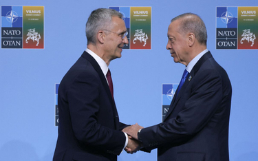 Szef NATO Jens Stoltenberg i prezydent Turcji Recep Tayyip Erdogan