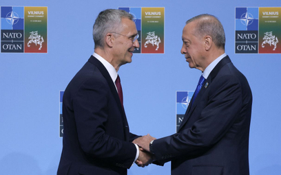 Szef NATO Jens Stoltenberg i prezydent Turcji Recep Tayyip Erdogan