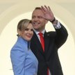 Prezydent elekt Karol Nawrocki z małżonką Martą Nawrocką przed zaprzysiężeniem