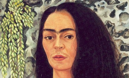 Frida Kahlo „Autoportret z rozpuszczonymi włosami”, 1946; Prywatna kolekcja