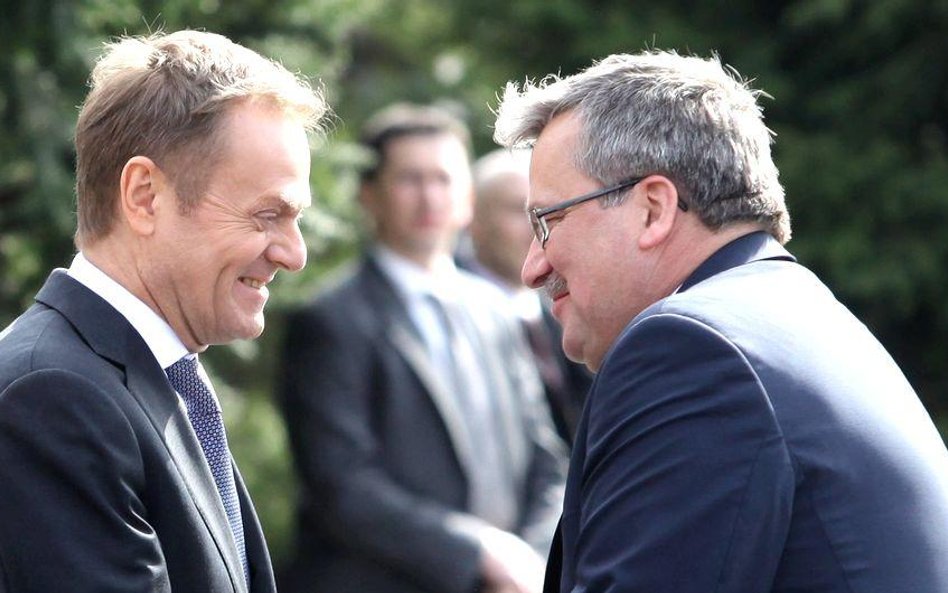 Premier Donald Tusk i prezydent Bronisław Komorowski