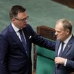 Premier Donald Tusk i marszałek Szymon Hołownia