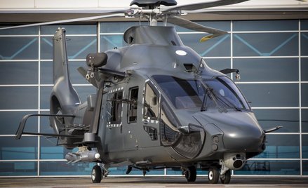 Makieta śmigłowca H160M ujawniona podczas wizyty francuskiej minister obrony w zakładach Airbusa. Fo