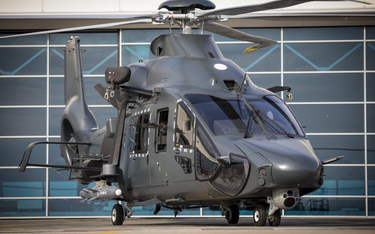 Makieta śmigłowca H160M ujawniona podczas wizyty francuskiej minister obrony w zakładach Airbusa. Fo