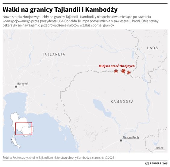 Walki na granicy Tajlandii z Kambodżą