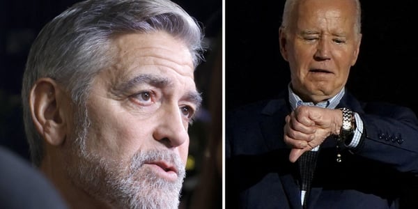 George Clooney pisze, że Joe Biden przegra z Donaldem Trumpem. 