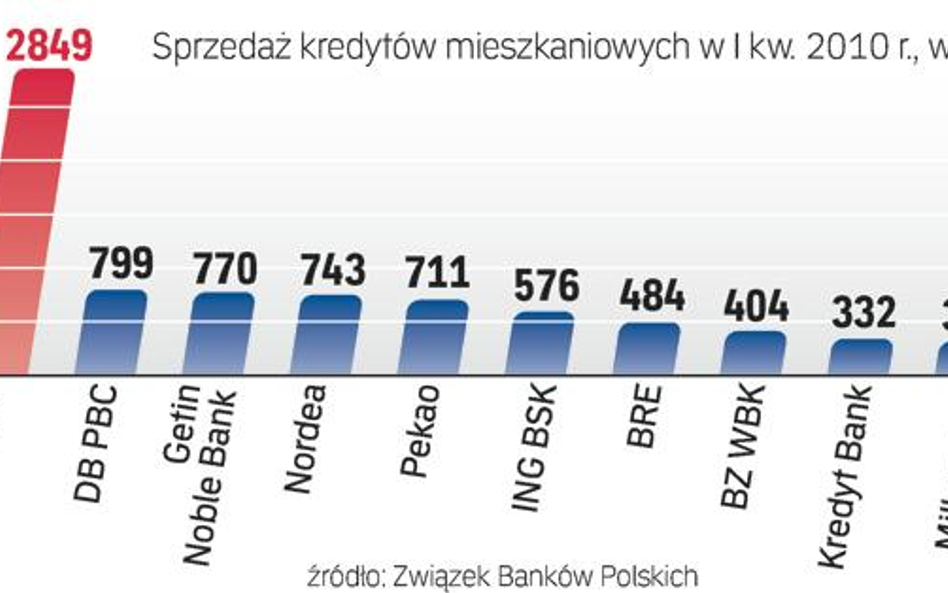 Banki, które pożyczyły najwięcej