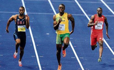 Usain Bolt w 9,58 s zarobił 160 tysięcy dolarów: 60 za złoty medal, 100 za rekord świata na 100 metr