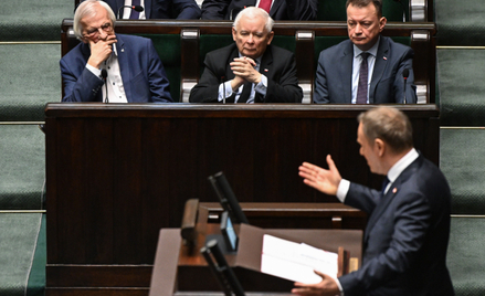 Jarosław Kaczyński w sejmowych ławach