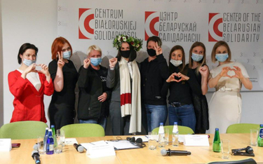 Swiatłana Cichanouska w Centrum Białoruskiej Solidarności