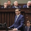 Premier Mateusz Morawiecki podczas exposé.