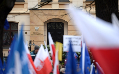 Zorganizowany przez .Nowoczesną marsz pod hasłem "Przywróćmy ład konstytucyjny". Warszawa, 12 marca.