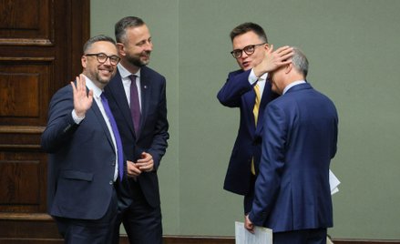 Minister nauki i szkolnictwa wyższego Marcin Kulasek, wicepremier, szef MON Władysław Kosiniak-Kamys